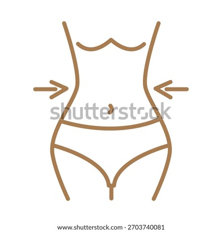 Athletic figure line icon with editable stroke, isolated on transparent background. Fat burn line icon. Minimal outline fitness symbol for gym, workout, sport, and wellness design projects.