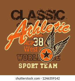 athletic graphic design