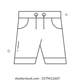 Athletic Gym Shorts Vector Icon Design