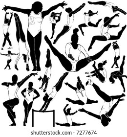 athletic and gymnastics vector (clothes detail)