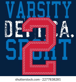 athletic lettering sport school typography, t-shirt graphics, vector print