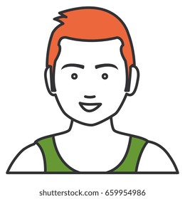athletic man character icon