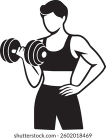 athletic man lifting dumbbell isolated icon vector illustration desing