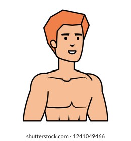 athletic man shirtless character