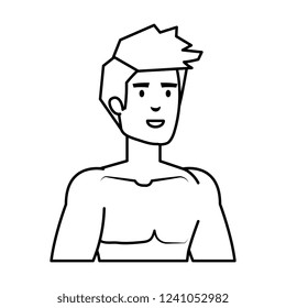 athletic man shirtless character