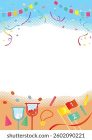 athletic meet ball drop race Background Clip Arts