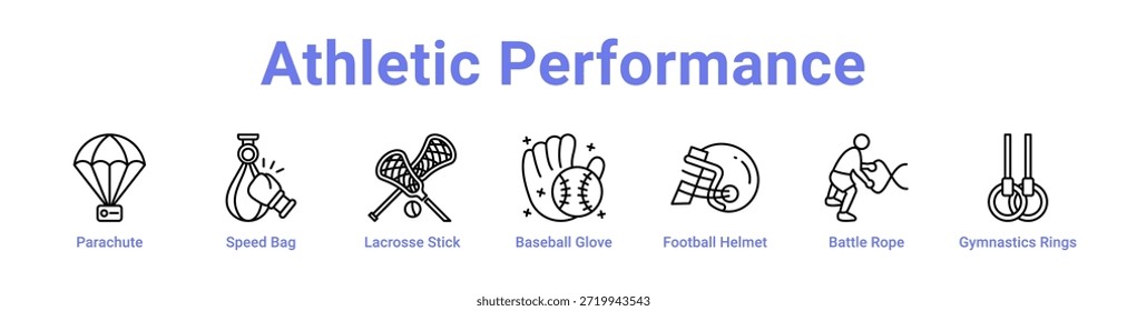 -Athletic Performance icon banner and collection
