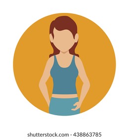 athletic person design, vector illustration eps10 graphic 