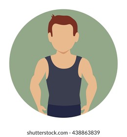 athletic person design, vector illustration eps10 graphic 