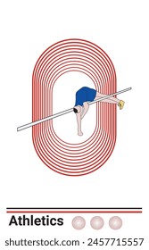 athletic poster sport vector illustration