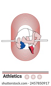 athletic poster sport vector illustration