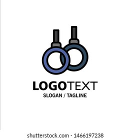 Athletic, Ring, Sport, Healthcare Business Logo Template. Flat Color. Vector Icon Template background
