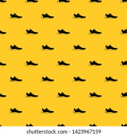 Athletic shoe pattern seamless vector repeat geometric yellow for any design