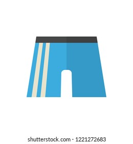 athletic shorts flat vector icon