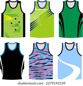 Athletic Singlet vector  illustration sublimation design 

Athletic singlets come in a variety of colors and designs, and are commonly worn by runners, weightlifters, wrestlers, and other athletes.