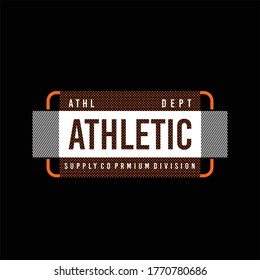 athletic slogan vintage for tshirt