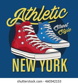 Athletic sport basket typography, t-shirt graphics, vectors
