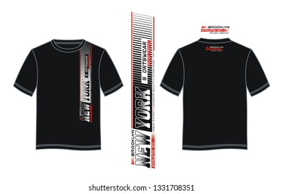 Black Tshirt Vector Design New York Stock Vector (Royalty Free) 1877374750