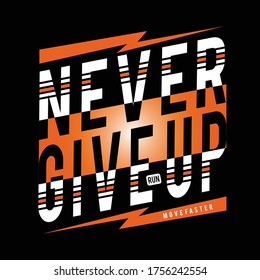 Athletic sport run typography, t-shirt graphics, vectors