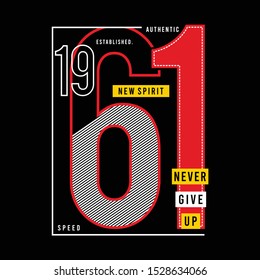 Athletic sport typography, tee shirt graphics, vectors - Vector
