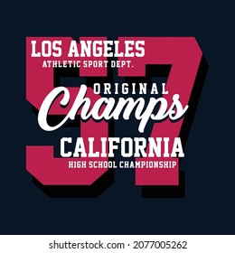 Athletic sport typography, t-shirt graphics, vectors