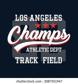 Athletic sport typography, t-shirt graphics, vectors