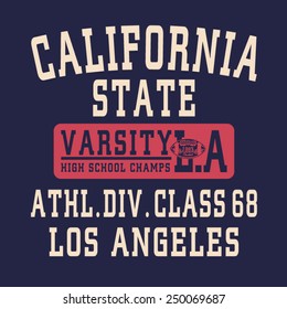 Athletic sport typography, t-shirt graphics, vectors