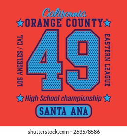 Athletic sport typography, t-shirt graphics, vectors