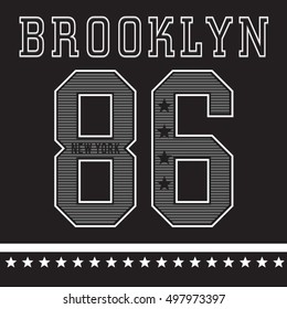 Athletic sport typography, t-shirt graphics, vectors