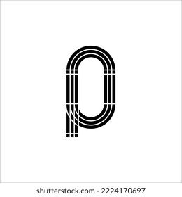 Athletisches Stadionsymbol im einfachen Stil. Laufspur-Symbol. Vektorgrafik auf weißem Hintergrund