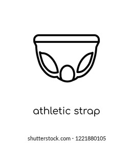 Athletic Strap icon. Trendy modern flat linear vector Athletic Strap icon on white background from thin line Gym and fitness collection, editable outline stroke vector illustration