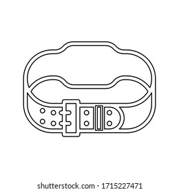 athletic strap icon vector illustration symbol