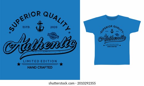 Athletic superior typography t-shirt design concept.