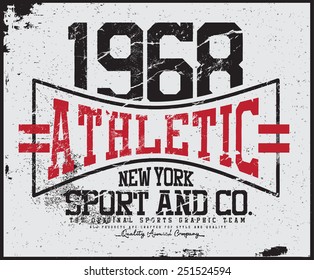 athletic  tee graphic