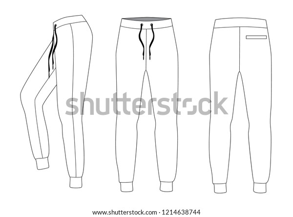 Athletic Training Pants Vector Stock Vector (Royalty Free) 1214638744