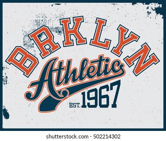 athletic t-shirt graphic