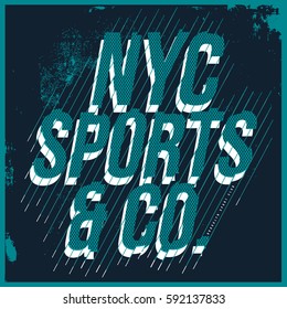 athletic t-shirt graphic