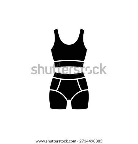 Women’s Athletic Two-Piece Outfit Icon