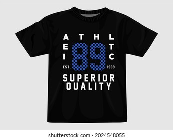Athletic typography t shirt design