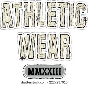 Athletic Wear 2023 - Tackle twill  embroidery art