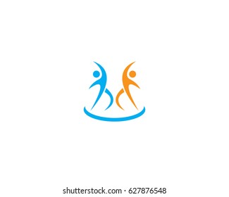 Athletic Yoga People Logo