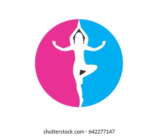Athletic Yoga People Logo