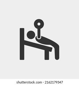 Athletic_training vector icon illustration sign