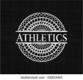 Athletics chalk emblem