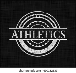 Athletics with chalkboard texture