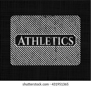 Athletics with chalkboard texture