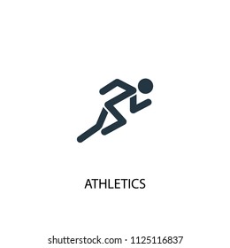 Athletics creative icon. Simple element illustration. Athletics concept symbol design from Sport collection. Can be used for web and mobile.