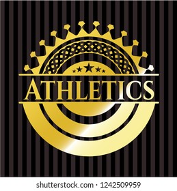 Athletics gold badge or emblem