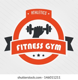 athletics label over white background vector illustration 