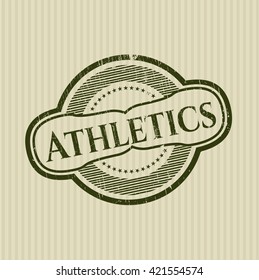 Athletics rubber grunge texture stamp